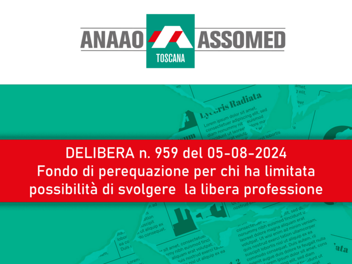 Delibera 959 fondo di perequazione