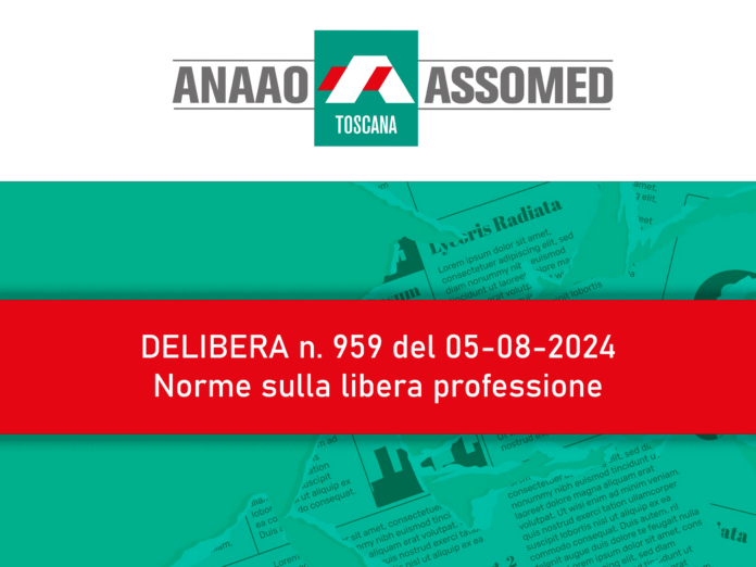Delibera 959 norme libera professione