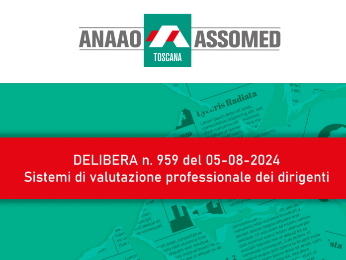 Delibera 959 sistemi di valutazione